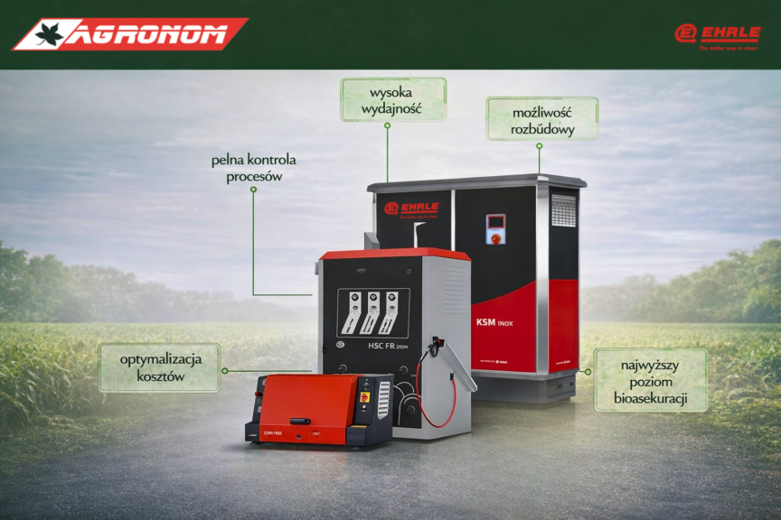 Myjka stacjonarna HSC EHRLE do rolnictwa i przemysłu – pełna kontrola procesów, optymalizacja kosztów i bioasekuracja
